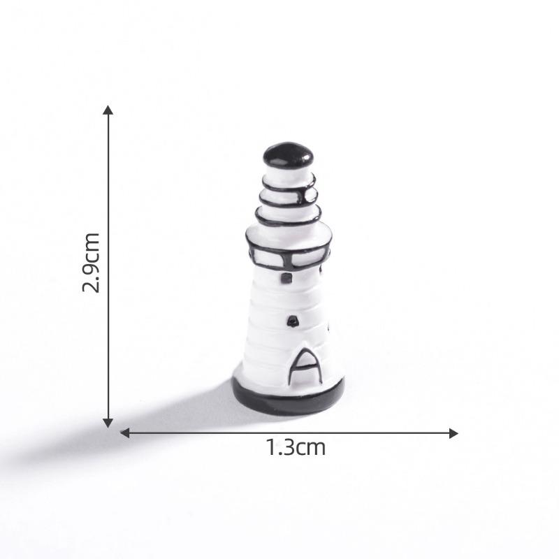 Mikro-Landschaft Mediterraner Leuchtturm Strand Landschaftsgestaltung Dekoration Ökologische Flasche Zubehör Miniatur Mini Ornamente