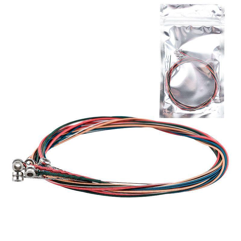 

Набор струн для акустической фолк-гитары (1-6) - В индивидуальной упаковке, Красная медь, Цветные струны