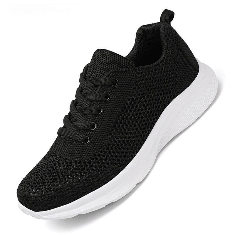 Hollow-out Mesh Casual Sneakers Women Knitted Running Sports Shoes Lightweight Breathable Walking Footwear