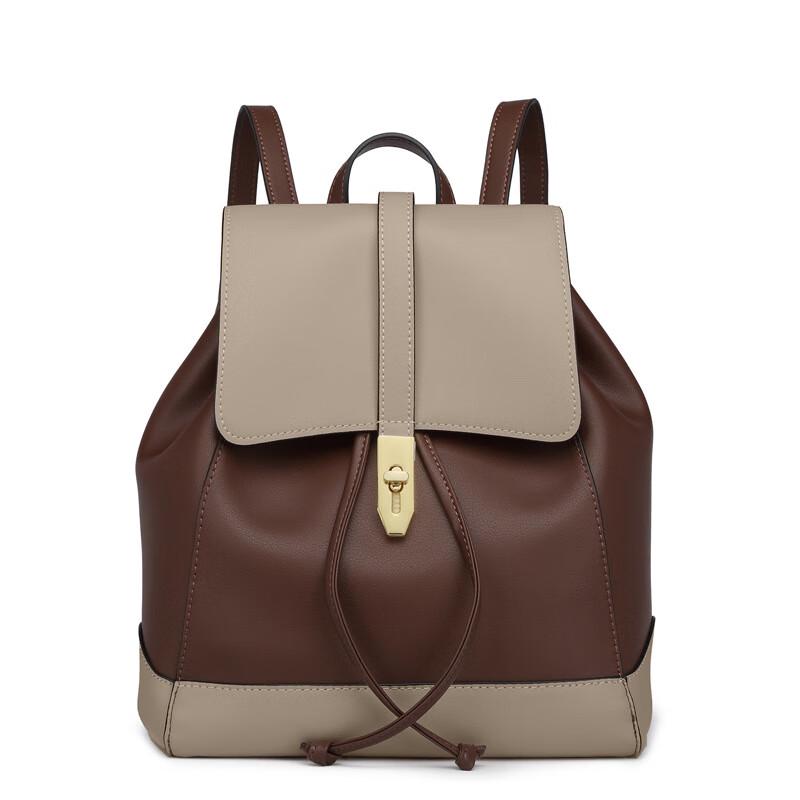 

Women s Fashion Cowhide Backpack One Size