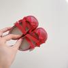 Spring Baby Girls Soft Sole Walking Shoes with Bow Anti Slip PU Outsole