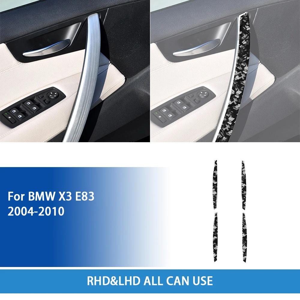 Carbon Fiber For BMW X3 E83 2004 2005 2006 2007 2008 2009 2010 Accessories Interior Door Armrest Panel Cover Trim Sticker