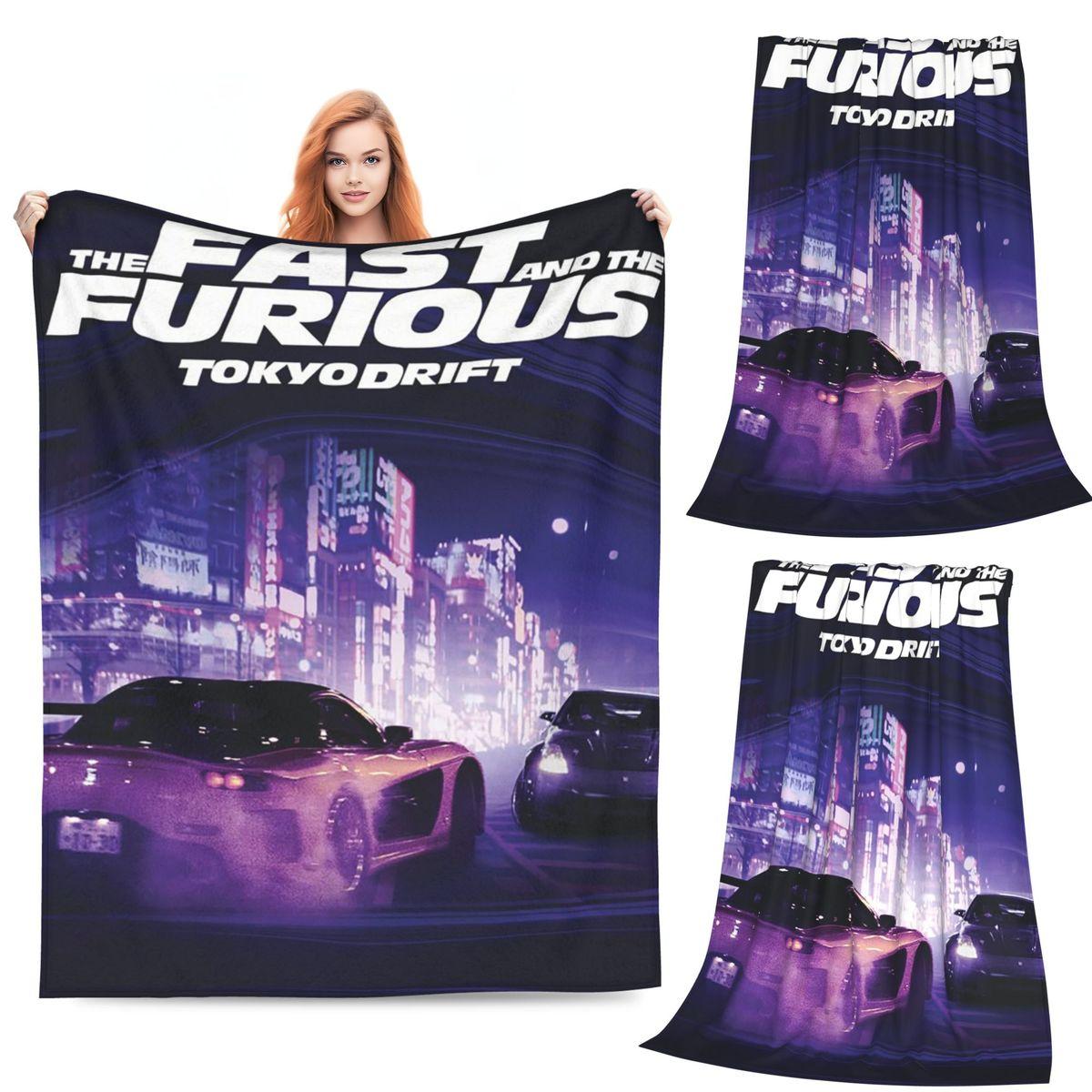 

Fast & Furious Blanket Soft Warm Flannel Throw Blanket Cover for Bed Living room Picnic Travel Home Sofa 100cmx150cm