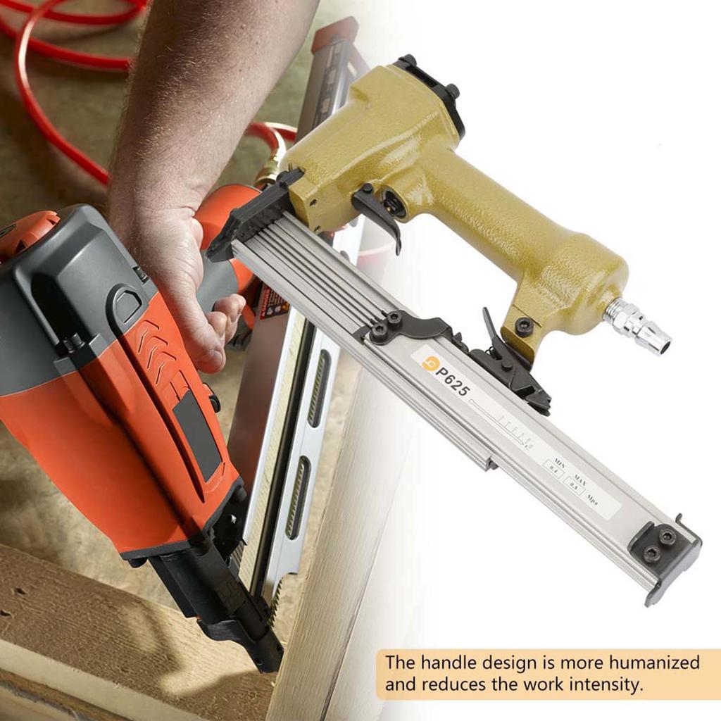 P625 Pneumatic Air Pin Nailer Air Stapler for Grain Nail 100pcs Air Nailer Length 1025mm
