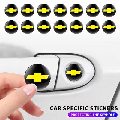 2/5/10Pcs Car Door Lock Keyhole Stickers Anti-blocking for Silverado Impala Malibu Equinox Cruze Camaro Blazer Aveo