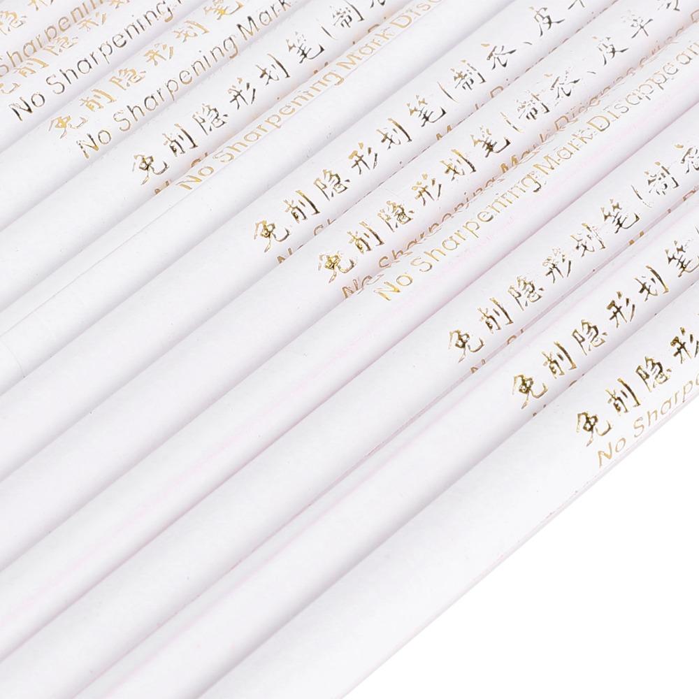 24pcs Multi-Functional Fabric Marking Pencil White Tailor Chalk Pencil  For Tailor