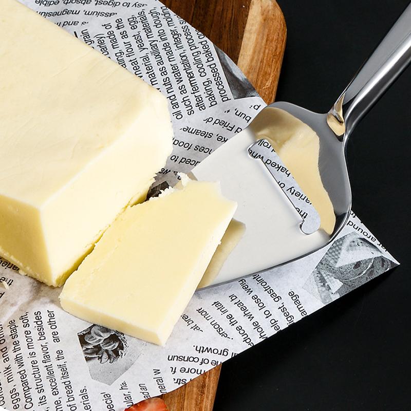 Western Bakery Bread and Butter Knife Stainless Steel Cheese Scraper Cheese Grater Knife Multifunctional Sharp Knife Butter Square Knife
