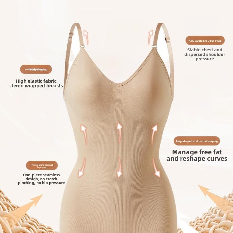 Plus-size One-piece Bodysuit: Tummy-tucking, Bum-lifting, Waist-cinching, Brief-style, Women’s Figure-shaping Bodysuit