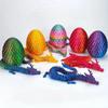 3D Mini Chinese Dragon Figures Surprise Egg Movable Joint Tabletop Decoration Collectible Dragon Toy Unique Home Office Gift