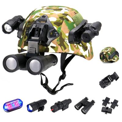 Airsoftová paintballová rýchla prilba s baterkovým teleskopickým stroboskopickým svetlom pre tréningový lov v prírode