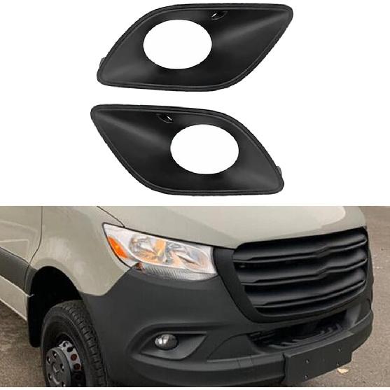 Front Bumper Fog Light Grilles Cover Trim For Mercedes-Benz Sprinter W907 W910 2018 2019 2020 2021 2022 9108854300 9108854400