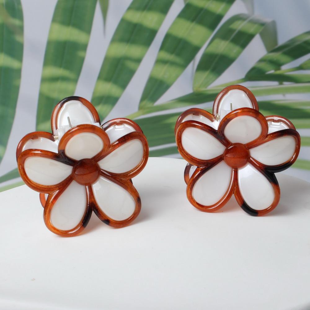 

2PK Small Summer Flower Hair Clip for Women Hair Claws Clips Trendy Girl Hairpin Korean Hair Accessories Headwear