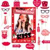 Valentine's Day Photo Props, Happy Valentine's Day Party Decorations, Fun Photo Decorations, Valentine's Day Party Decorations