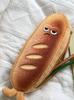 Cute Toast Bread Pencil Case Cartoon Stationery Box Bread Shaped Pencil Box