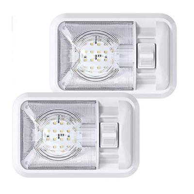 12-24V 48Led Rv Light with Lampshade Ruck Camper Boat Indoor Stepless Dimmable Adjustable Automobile Lamp Lighting Spare Parts