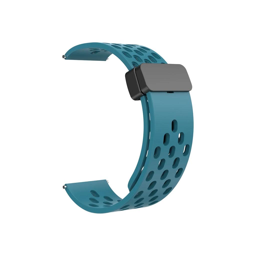 22mm Magnetic Silicone Strap For Amazfit Bip 6 5 5 Unity/GTR 2 3 4 Breathable For Amazfit Stratos/Balance/Pace Sports Wrist Belt