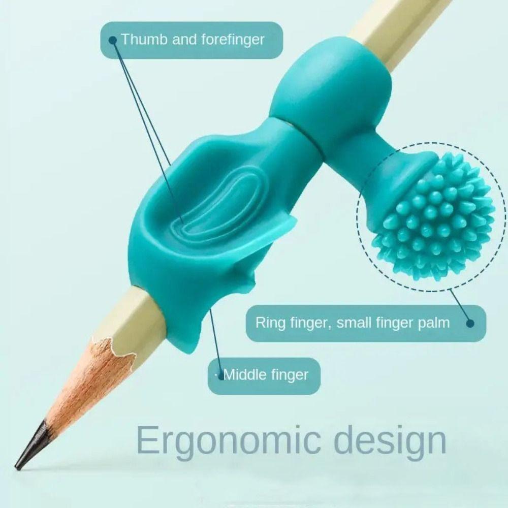 4 pcs Handwriting Silicone Orthosis Writing Posture Assisted Holding Pen  Beginners