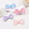 2Pcs New Children's Bow Hairpin Shiny Hairpin With Diamonds Headdress Hair Clips Sweet Girls Princess Hair Accessories