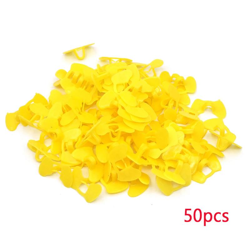 

Глязь без штифта с набором плоскогубцев Очки для цыплят Шоры для цыплят Очки для цыплят Глязь для цыплят Защита от клевания фазанов Yellow 50pcs