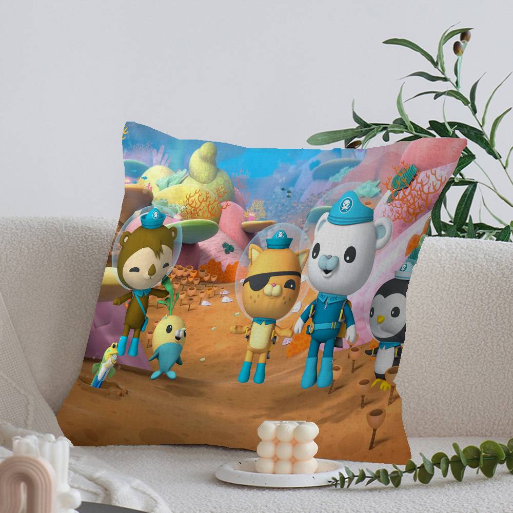 The Octonauts cartoon printed Cushion Cover Inches Farmhouse Decor Home Throw Pillow Covers for Couch Decorations