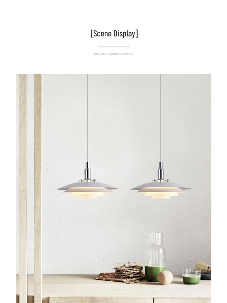 Adjustable Retractable Nordic Pendant Light - Creative Bar Island Flying Saucer Design
