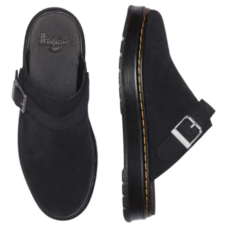 Dr. Martens Brookline Suede Mule Black Bronx Suede Unisex Sneakers 40666001