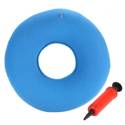 Aufblasbares Donut-Sitzkissen mit Pumpe | Überragendes Komfortmaterial | Linderung von Hämorrhoiden und Rückenschmerzen