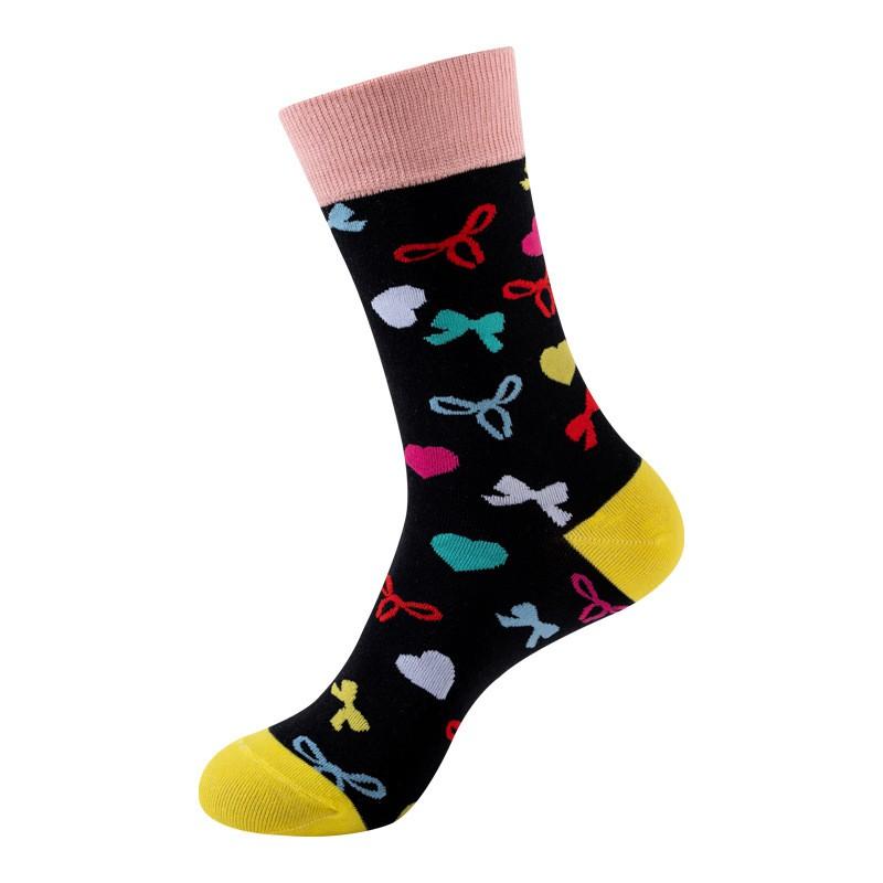 Stylish Four-Leaf Clover Socks Women Men Mid-Calf Crew Cotton Blend Trendy Casual Fashion