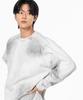 MOZMOZ Heavy Weight Pigment Raglan Back Slit Oversized Sweatshirt Dirty Gray