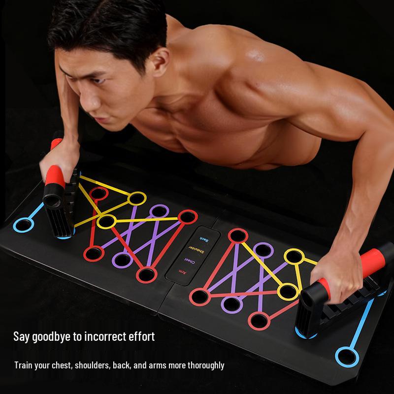 Foldable Multifunctional Push-up & Ab Trainer for Home Workouts