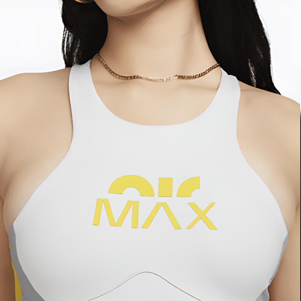 Nike Dri-FIT Swoosh Air Max Medium Support Sports Bra Women Underwear White DM0632-012