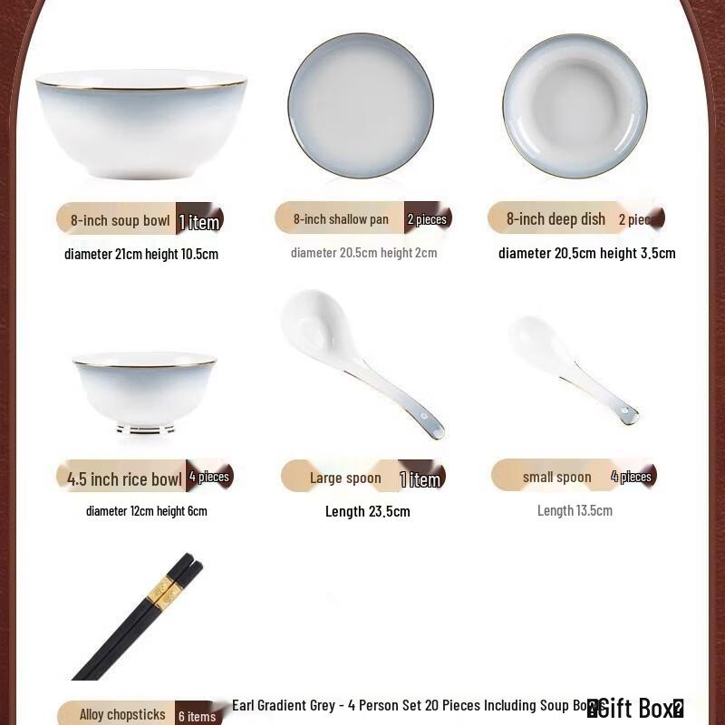 Jingdezhen Ceramic Dinnerware Set