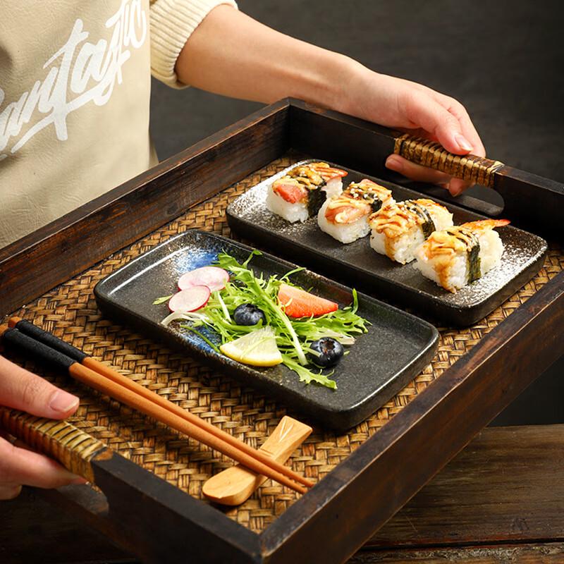 Wutuo Japanese Ceramic Rectangular Sushi Plate
