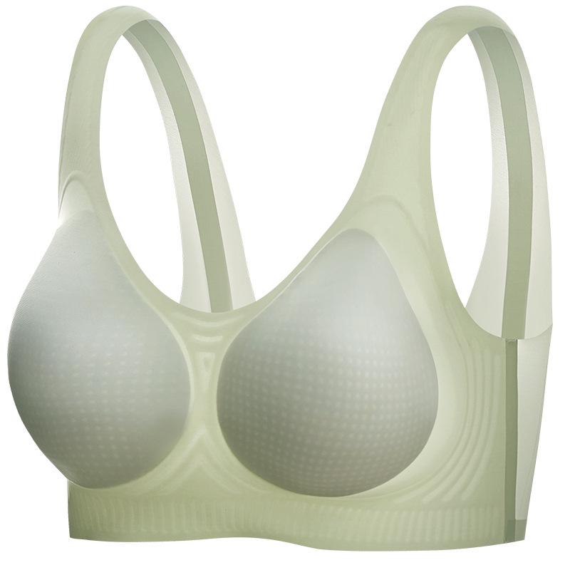 Aurora Wind Seamless Quick-Dry Ice Silk Cooling Teardrop Bra - Nude, Light & Breathable