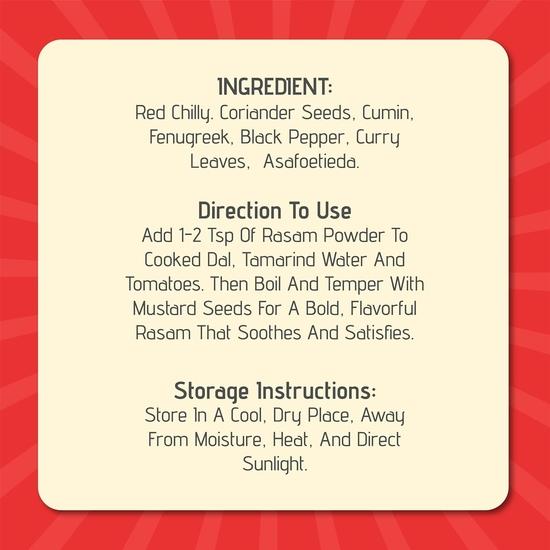 Frau Farsaan's Rasam-Pulver – Authentische südindische Gewürzmischung | Würzig, pikant und aromatische Masala für Rasam-Suppe, 150g wiederverwendbare Blechdose (2er-Pack)