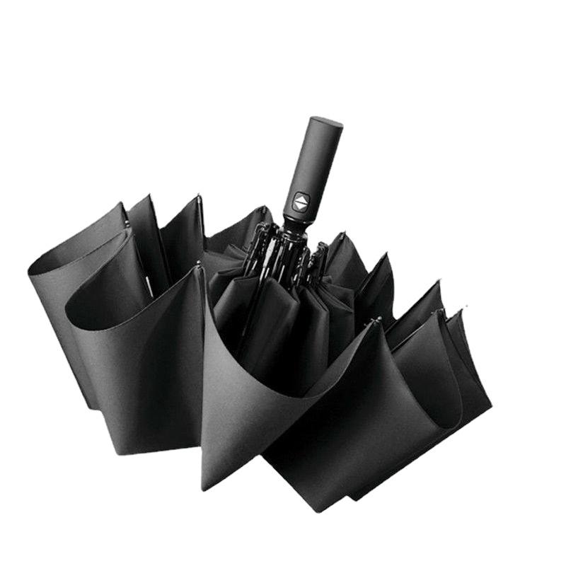 8K Fully Automatic Folding Umbrella Thickened Clear Umbrella Vinyl Sunscreen Sun Umbrella Shade