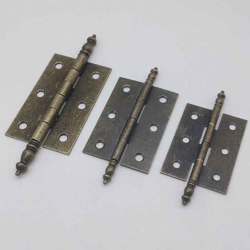 Flat Crown Hinges in Gold, Silver, Antique Bronze - Available in 1.5, 2, 3, & 4-inch Sizes