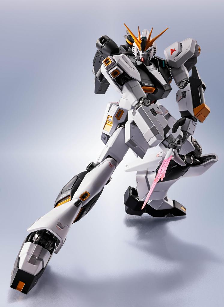 TAMASHII NATIONS METAL ROBOT SPIRITS Mobile Suit Counterattack Nu approximately and PVC action figure Gundam Char's Gundam, 150mm, ABS, die-cast,