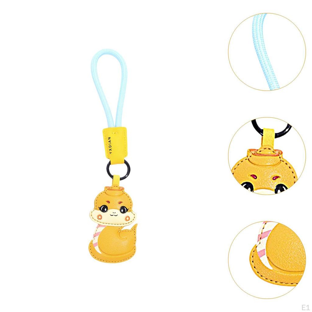 Chinese Year Snake Keychain Cute Hanging Ornament for Purse Decoration