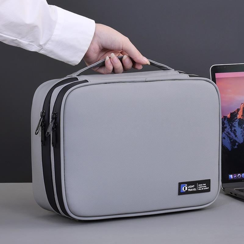 New Portable Digital Storage Bag Essential for Travel, USB Data Cable Charger Storage Bag Multifunctional Organizer for Cables