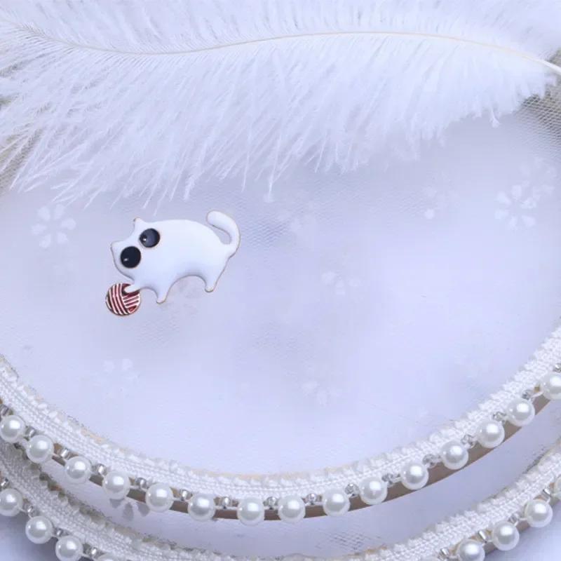 Cadouri Creative de Modă Broșe Cute cu Pisicuță Grăsuță Jucăușă Cadouri Doamne Aliaj Email Pisici Broșă de Petrecere Accesorii de Bijuterie