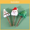 Christmas Cat Teeth Grinding Stick Plush Toy Santa Claus Snowman Gift Set