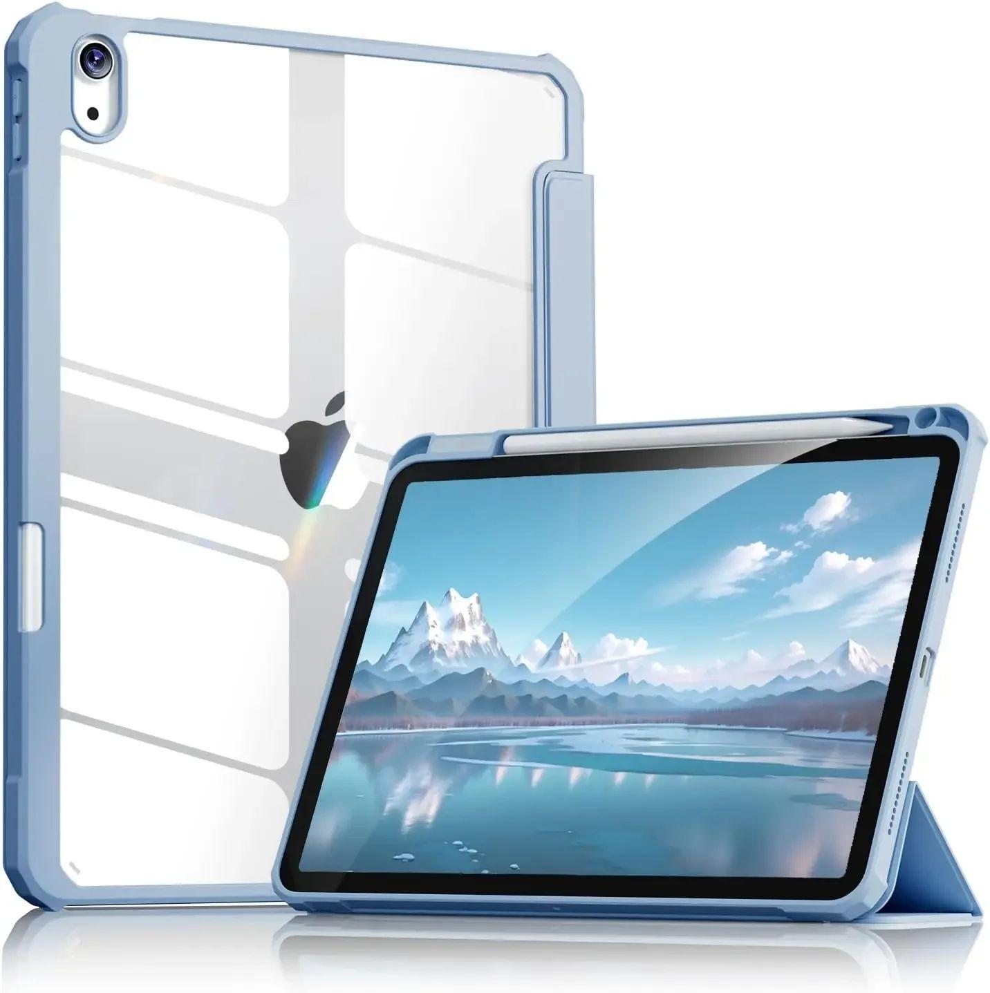 

2025 Новий Прозорий Чохол для Планшета для iPad Pro M5 11 13 Mini Air 7 6 5 4 11 10-го Покоління m2 m3 10,2 дюйма Акрилова Протиударна Кришка iPad Pro 13 2025 M5 небо синє кольору