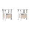 Nightstand 2 Pcs White 41 X 40 X 45 Cm Engineered Wood