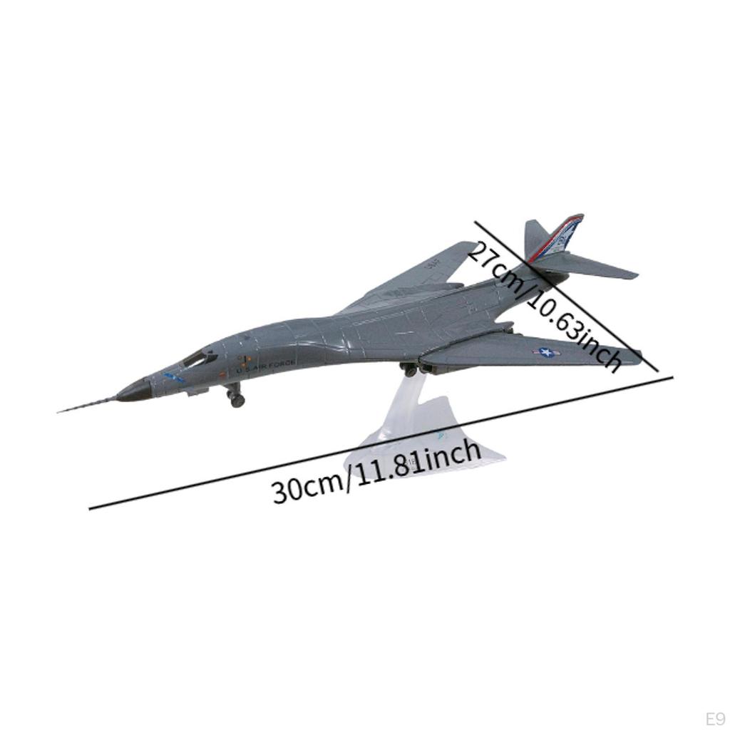 1/144 Diecast Alloy Aircraft Model with Stand, Decorative Plane for Home and Cafe