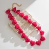 Love Heart Acrylic Necklace Choker Sweater Chain Fashion Women Clavicle Chain  Beach