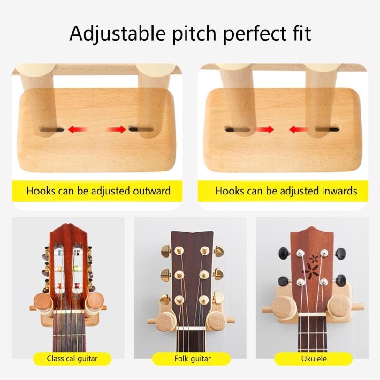 Easy Install Guitar Holder Automatic Locking Universal Guitar Racks Wall Hanger for Neat Storage in Music Classrooms