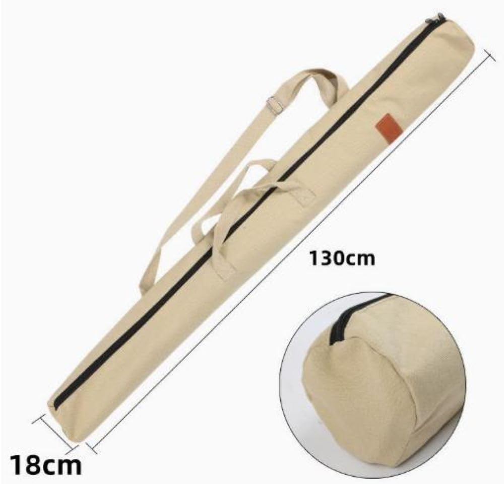 Bamboo Sword Bag Case Kendo Wooden Sword Imitation Sword Storage Bag 130cm Shoulder Strap Cosplay Handle Hemp (white) [product]