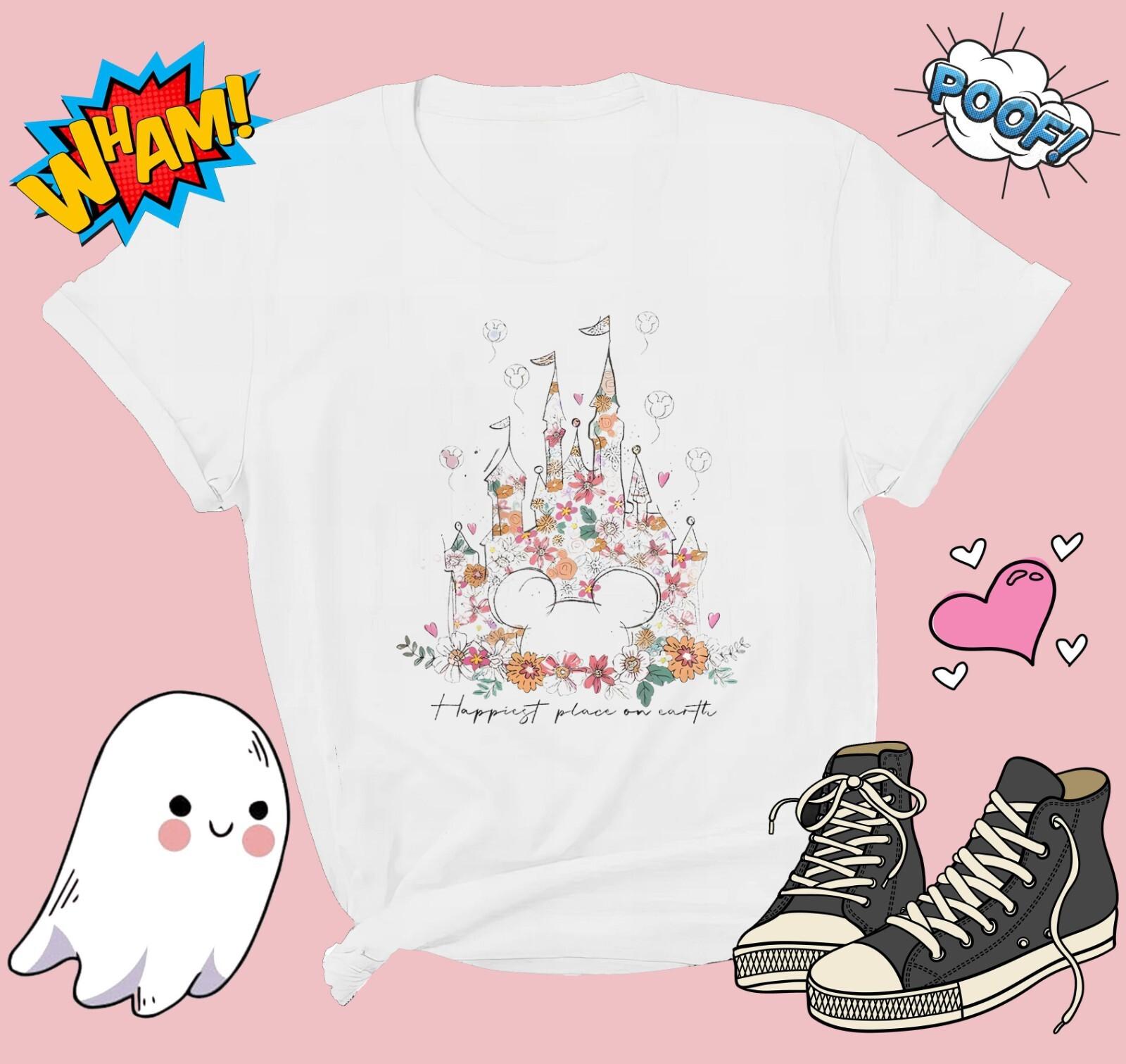 Happiest Place on Earth T-Shirt Mens Womens Tees Top T Shirt Mens Womens Tees Top Men Women Unisex Tshirt G715 3XL