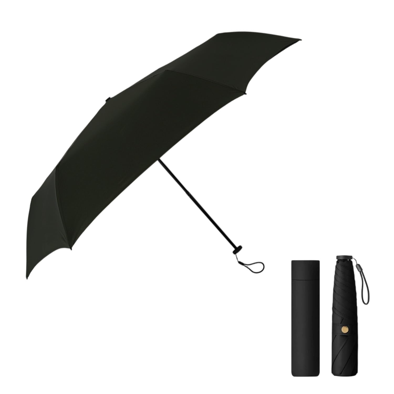 

Lightweight Folding Parasol for Sun and Rain Lighter than a a New Generation of Folding Umbrella with UV Light Blocking Men s [Weight 147g! чёрный